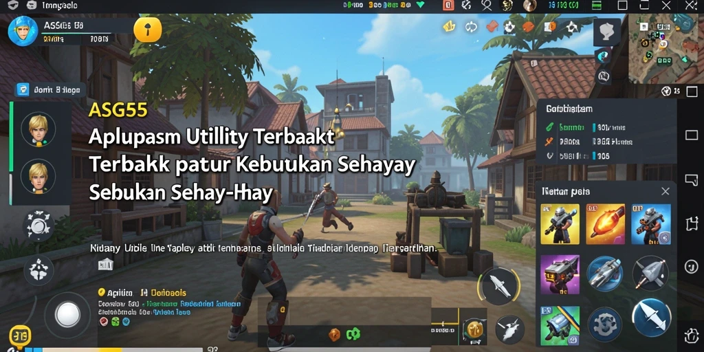 Tampilan antarmuka ASG55 yang ramah pengguna dan modern