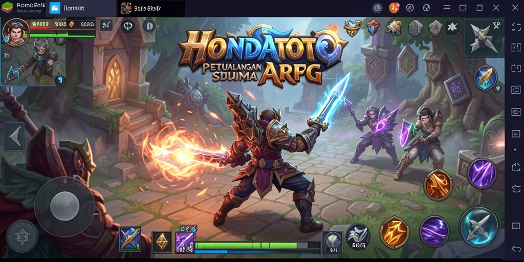 Tampilan gameplay HONDATOTO yang menarik dan penuh aksi.
