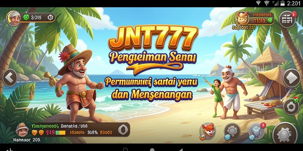 Screenshot permainan JNT777 menampilkan gameplay yang menyenangkan dan santai.