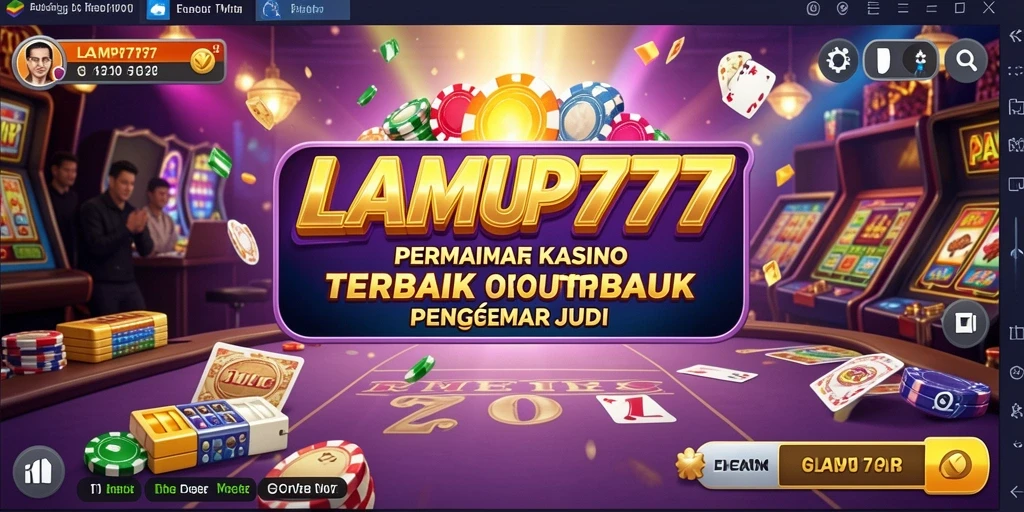 Tampilan gameplay menarik dalam LAMPU777 dengan berbagai pilihan permainan Kasino.