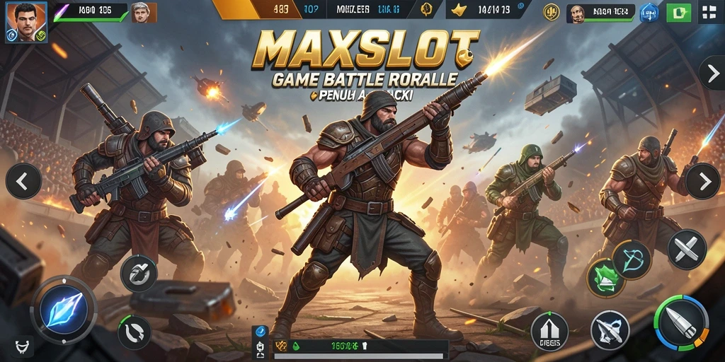 Gameplay menarik dari MAXSLOT dalam aksi Battle Royale.