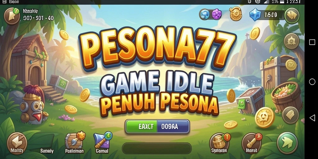 Screenshot utama PESONA77 menampilkan gameplay yang menarik dan interaktif.